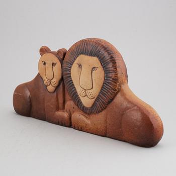 Lisa Larson, figurin, lejon, stengods, Gustavsberg.