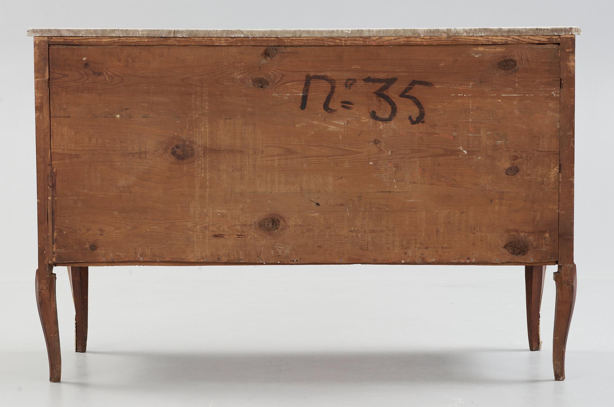 A Royal commode made by Georg Haupt 1782 for prince Karl Gustav, Duke of Småland, the second son of Gustav III.