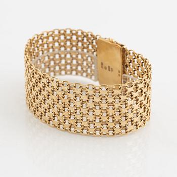 Armband 18K guld, X-länk.