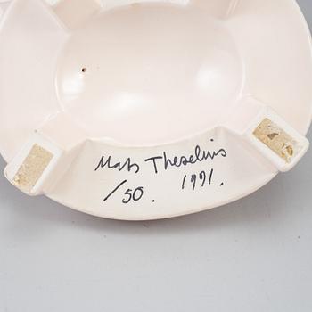 MATS THESELIUS, a porcelain mirror, signed and numbered 50/50, 1991.