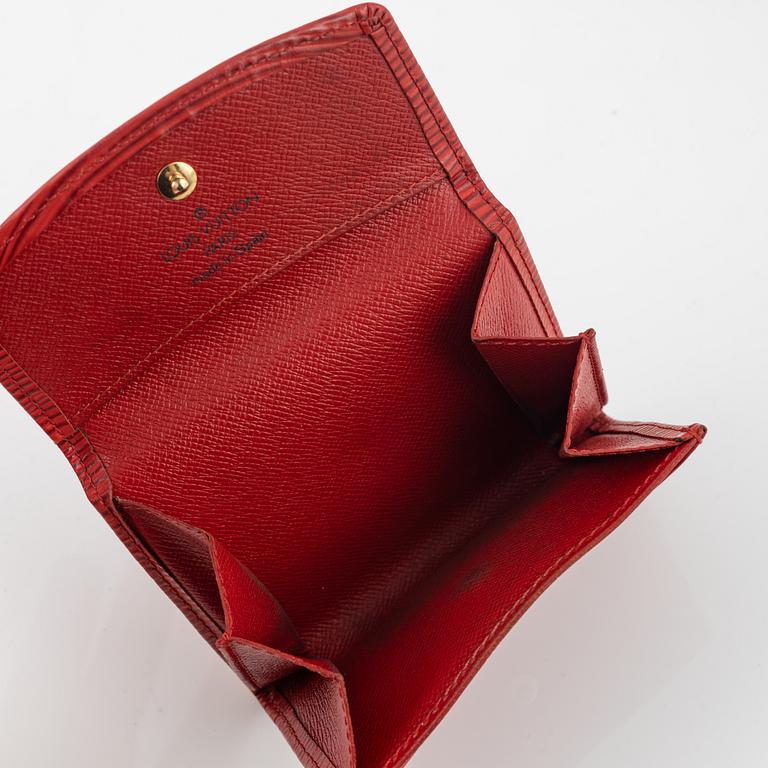 Louis Vuitton, Epi leather purse and wallet.