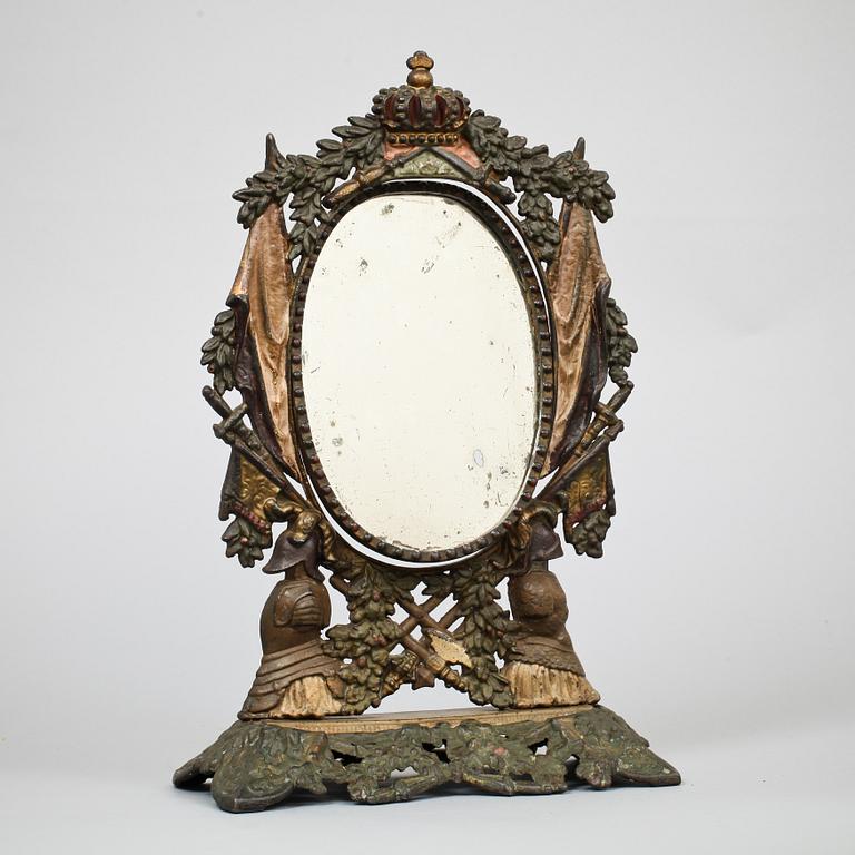 BORDSSPEGEL, troligen Huseby bruk. 1800/1900-tal.