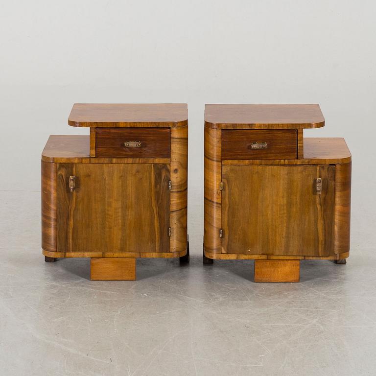 A PAIR OF NIGHT STAND MID 20TH CENTURY.