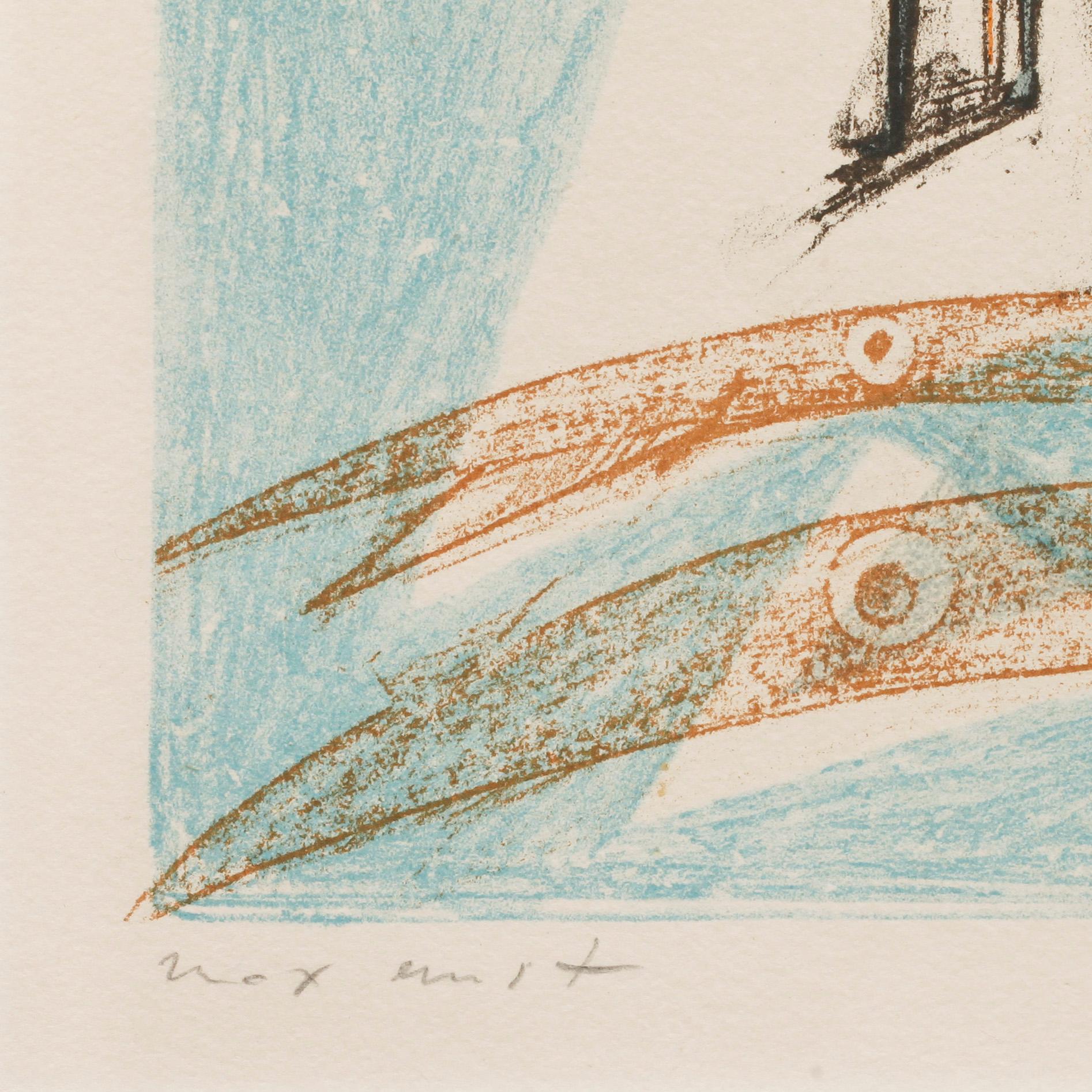 MAX ERNST, färglitografi, sign och numr 135/200.