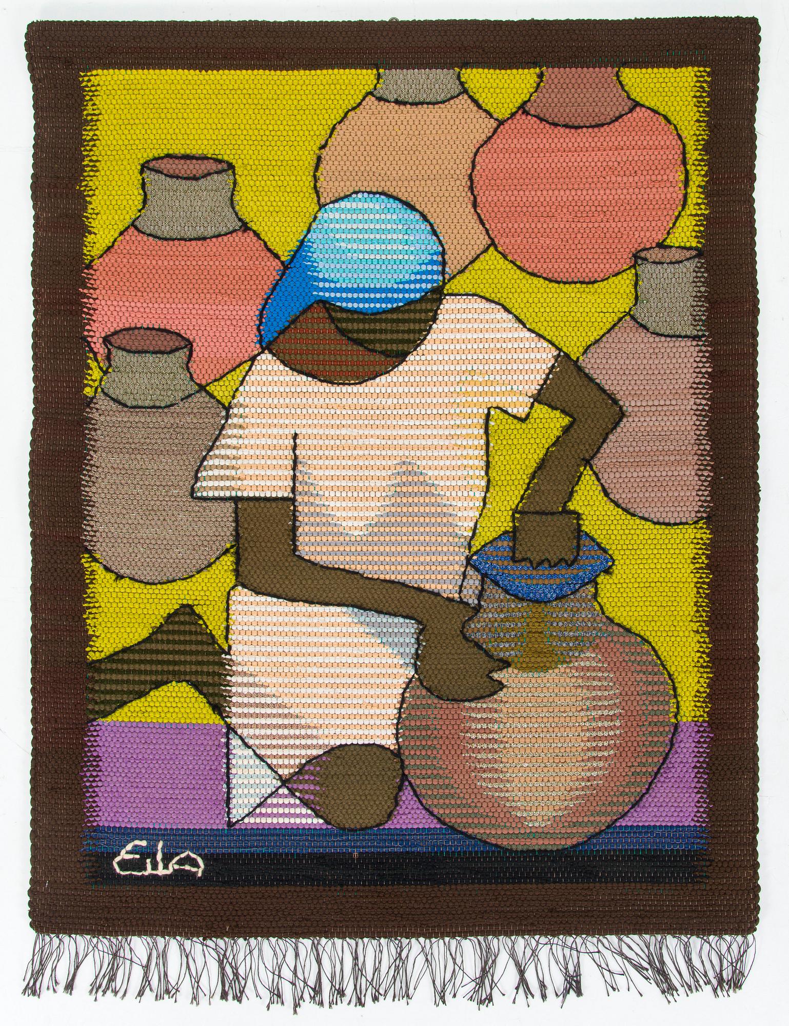 Eila Ampula, A tapestry, signed Eila.