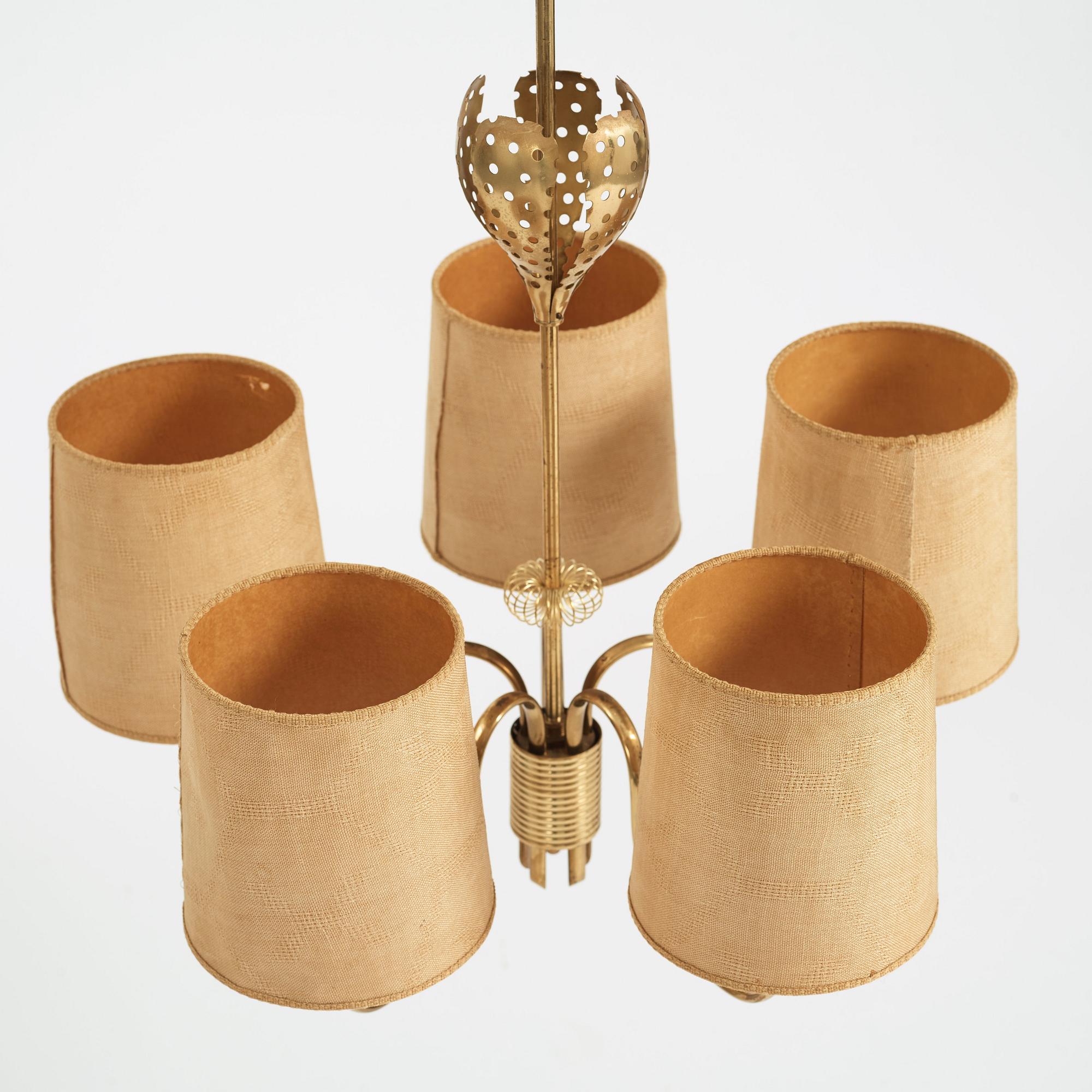 Paavo Tynell, taklampa, modell 9030, Taito 1940-50-tal.