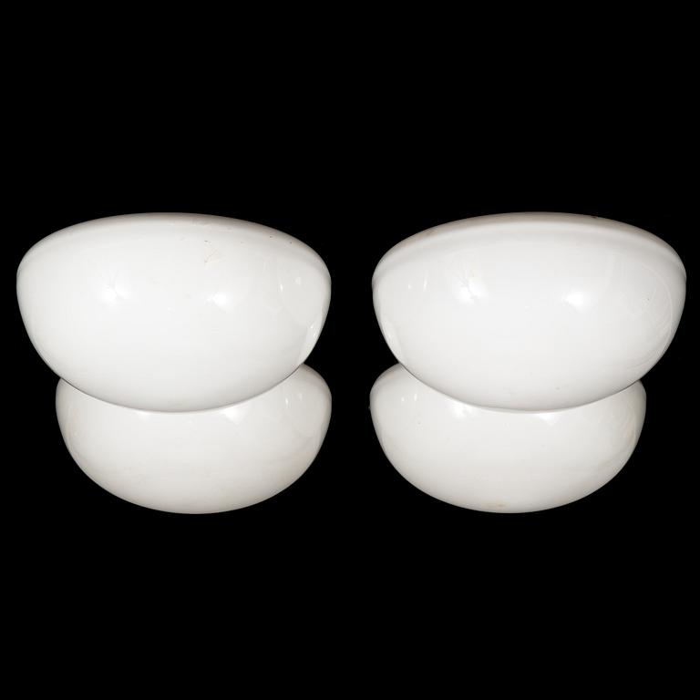 Kattovalaisimia/plafondeja/seinävalaisimia, 4 kpl, malli 80112-15, Idman 1950-luku.