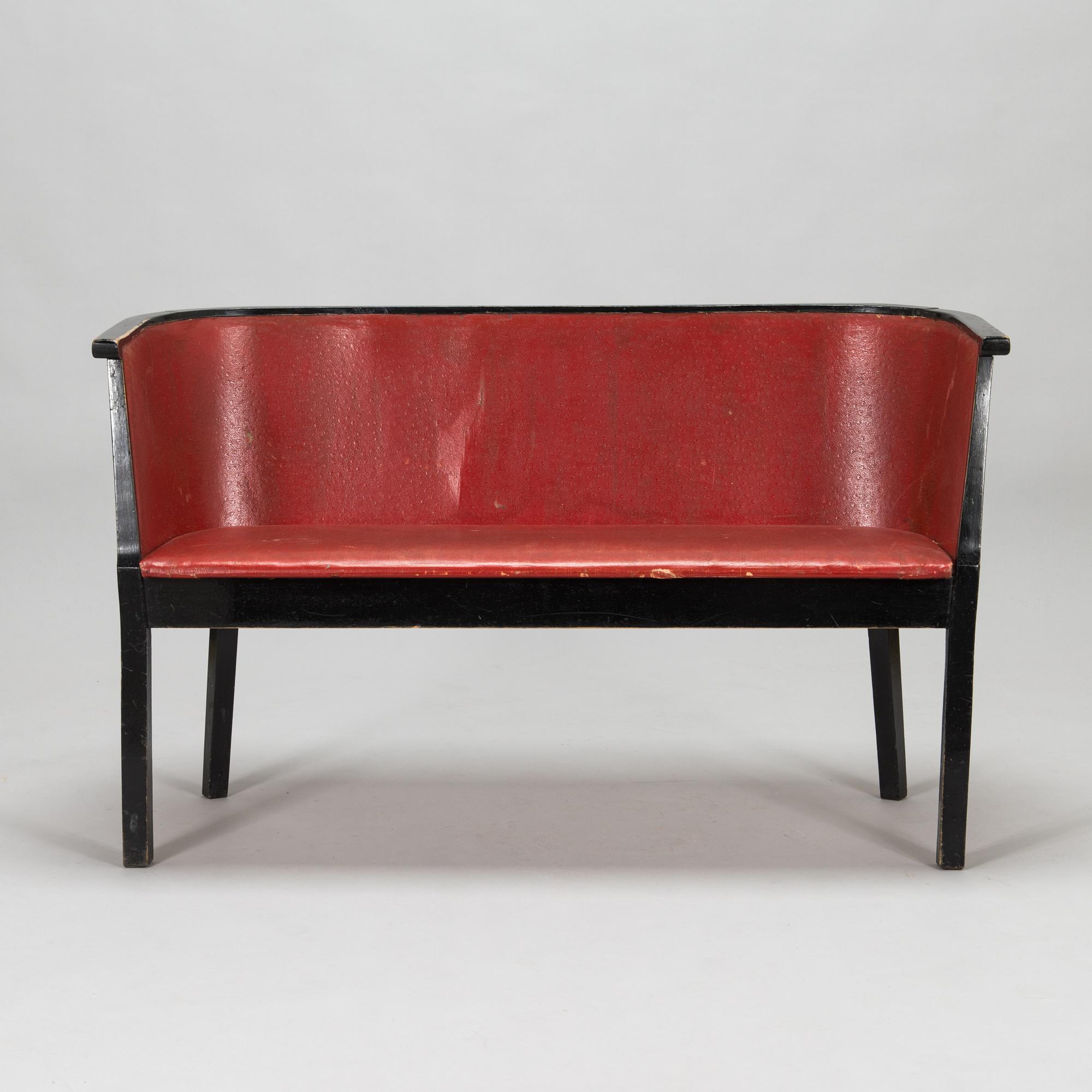 Otto Korhonen, sohvaryhmä, 3 osaa, O.Y. Huonekalu- ja Rakennustyötehdas A.B 1930-luku.