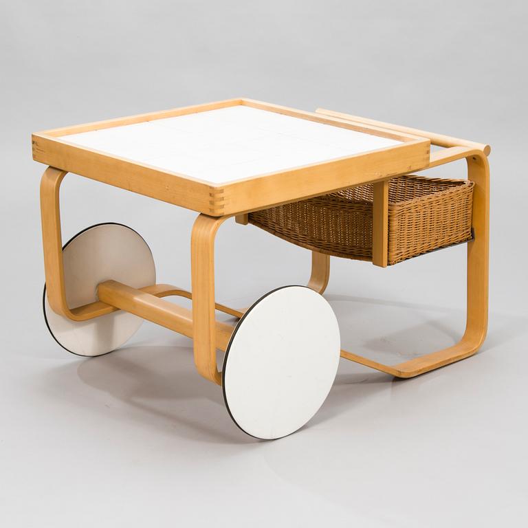 ALVAR AALTO, a '900' tea trolley for Artek, from latter half of 20th century.