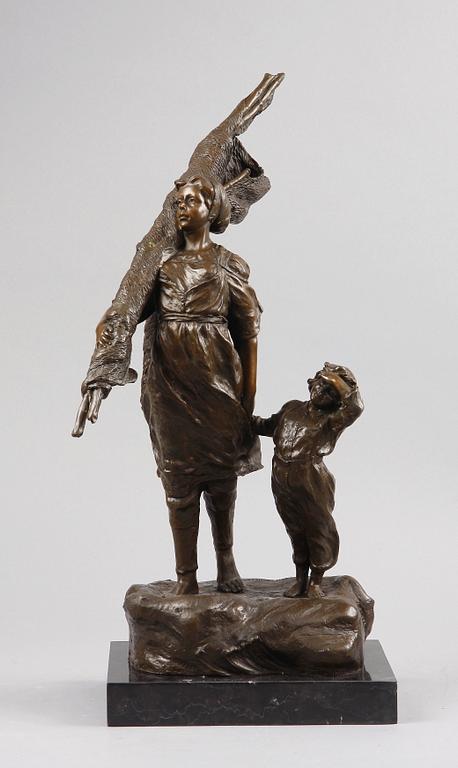 ELISABETH NOURSE, efter, skulptur, brons, 2000-tal.