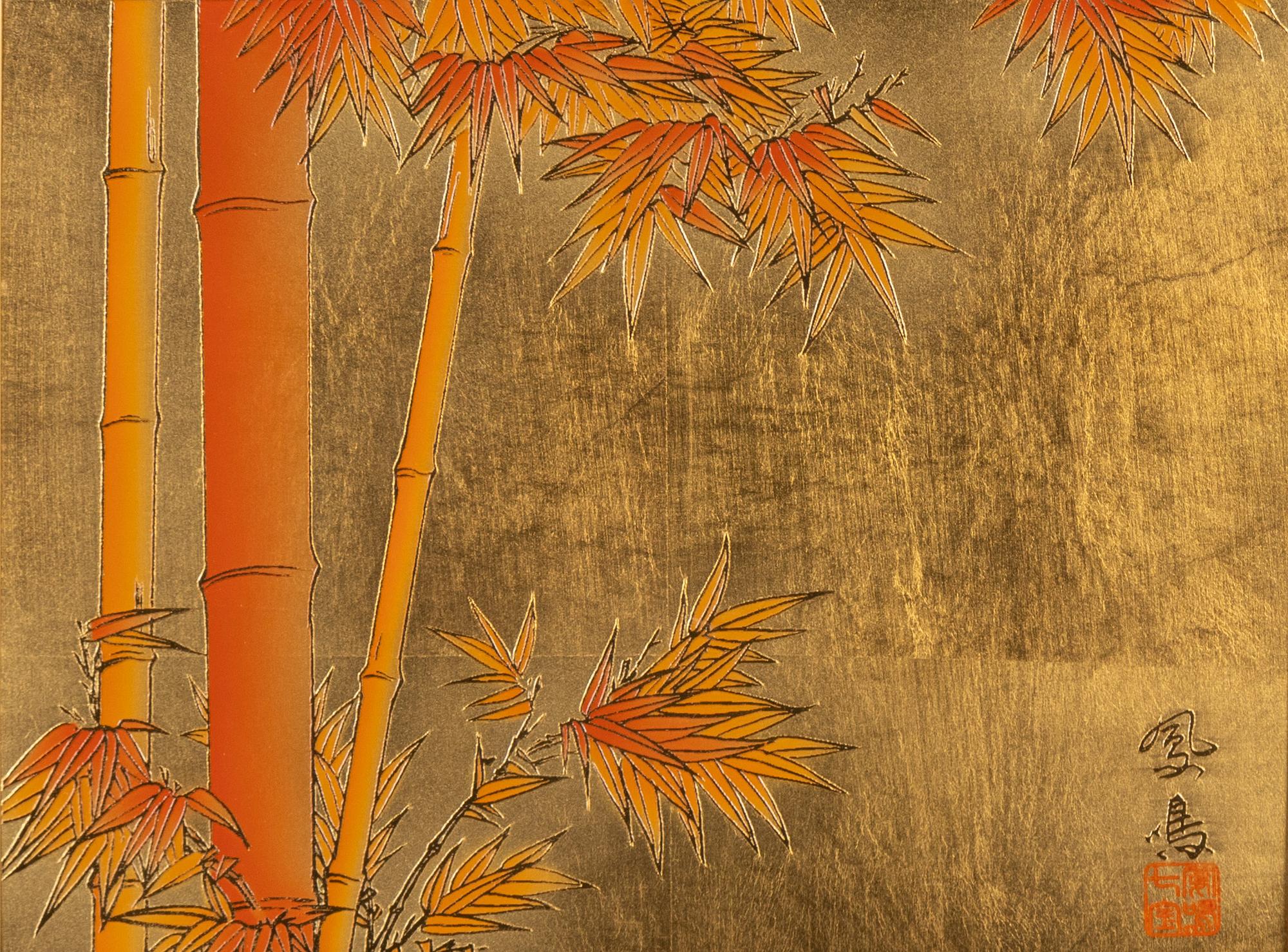 Unknown Artist, brass plaque, Japan, 20th century.