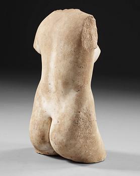 A torso, after the Antique, representing Aphrodite Anadyomene. Probably 19/20th Century.