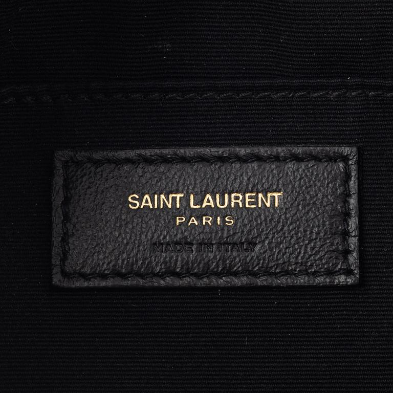 Yves Saint Laurent, a quilted navy leather 'Lou Camera Bag'.