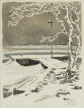 Roland Svensson, "Pelarvinter vid Svansbryggan".