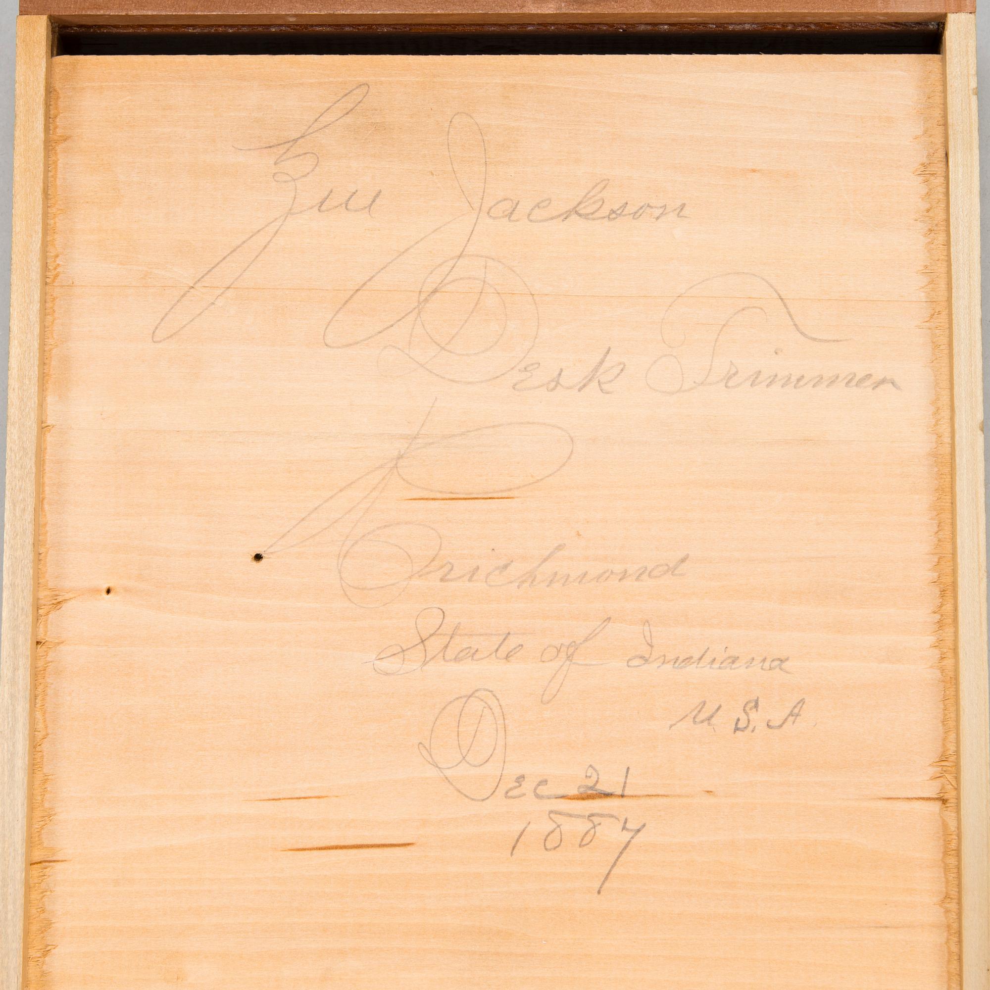William Wooton, "patent cabinet office secretary desk", Indianapolis USA, circa 1870s/80s.