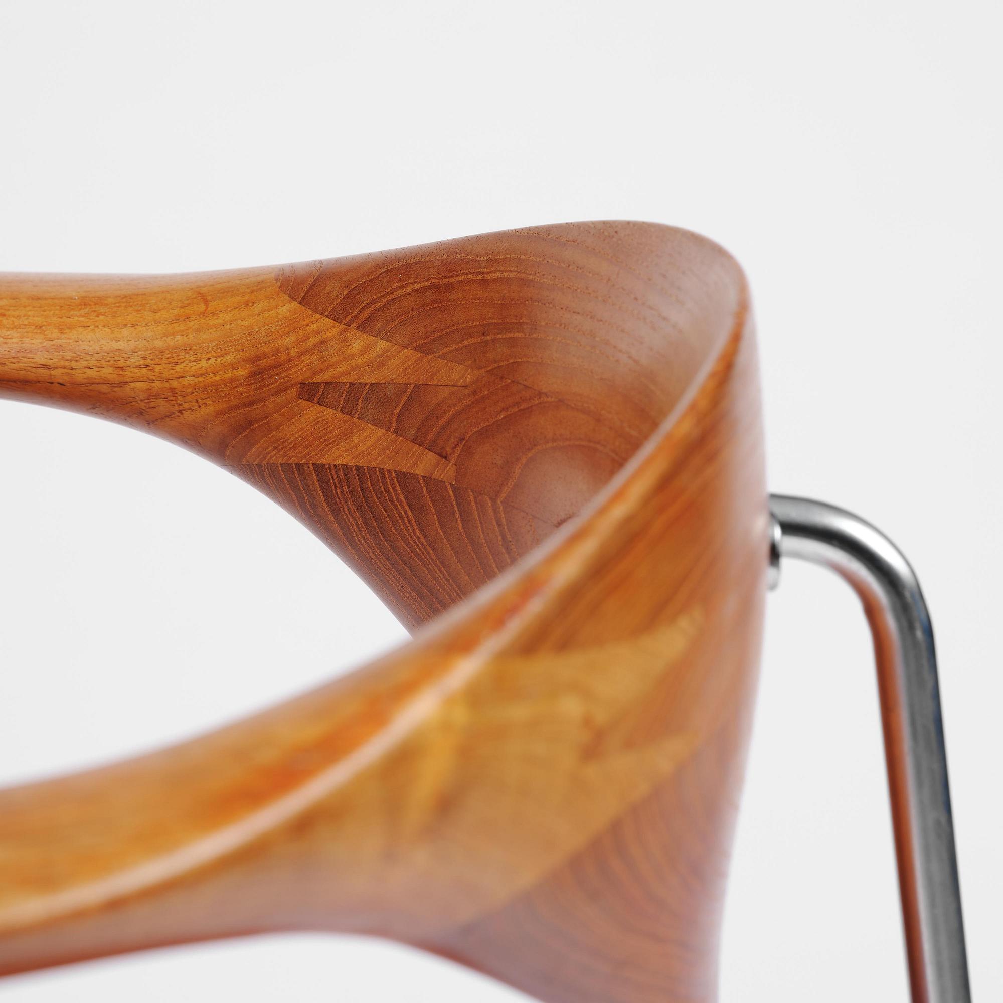 Hans J. Wegner, skrivbordsstol, "Swivel Chair" modell "JH502", Johannes Hansen, Danmark, 1950-60-tal.