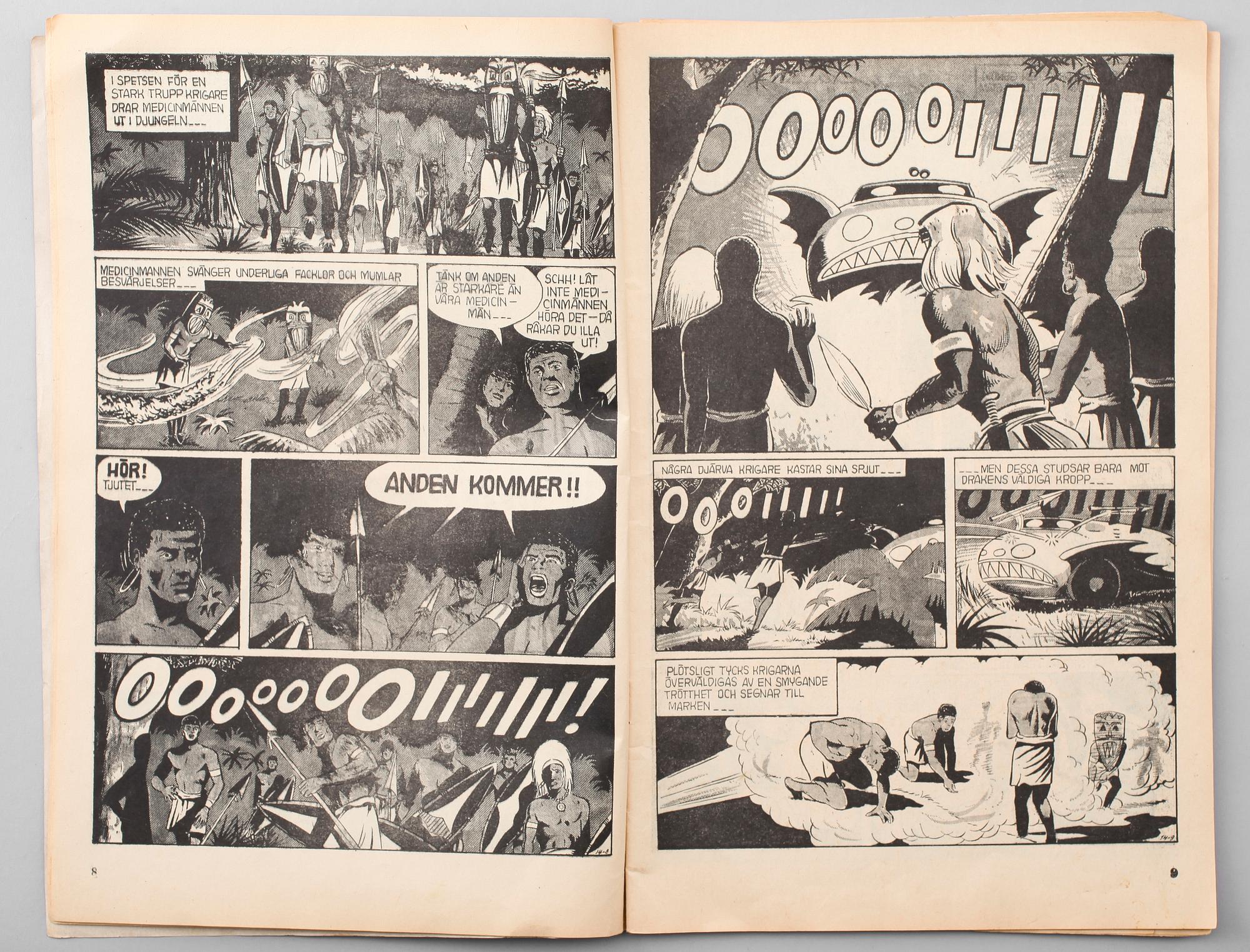 SERIETIDNINGAR, ca 80 st, 1960-tal.