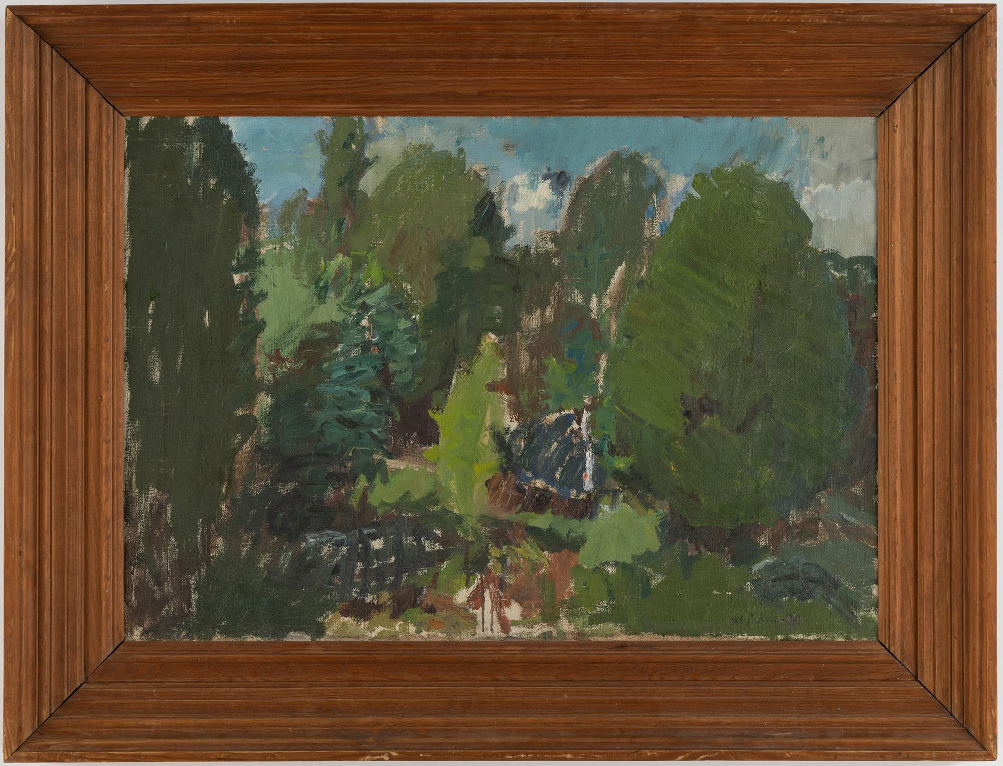 Alf Lindberg, oil on canvas, signed and dated -39.