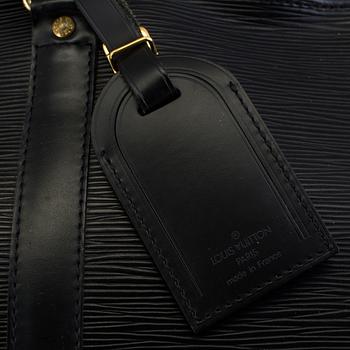 VÄSKA, "Keepall 50 Epi Black", Louis Vuitton.