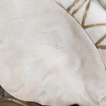DANTE ZOI, alabaster signed and dated v-1924.
