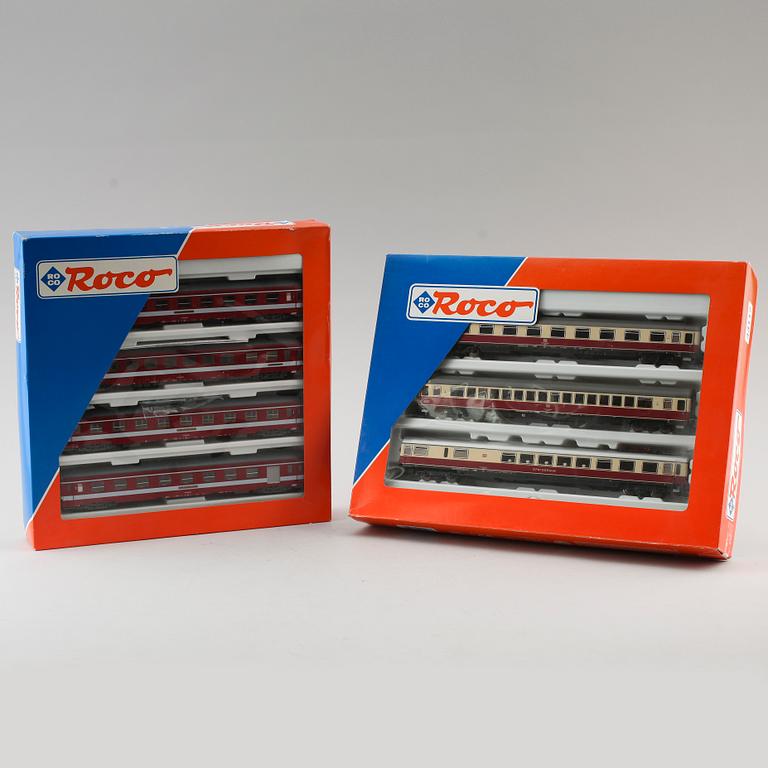 MODELLTÅGSSET, 2 st, Roco, Österrike.