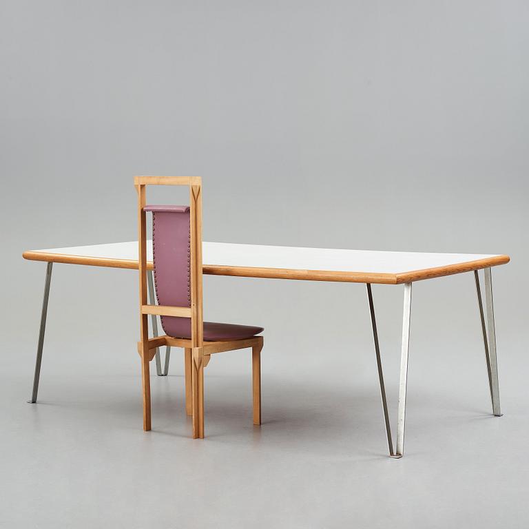 Rolf Rickard Thies, a unique executive desk and chair, 1970's, made for the architect's private home.