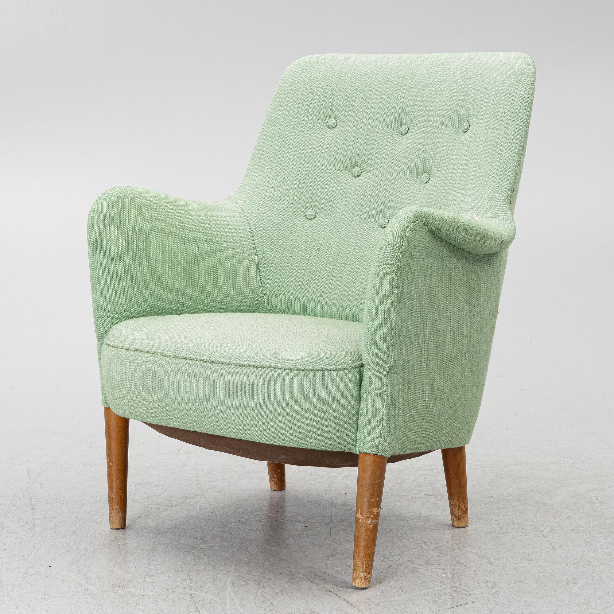 Carl Malmsten, a 'Samsas' easy chair, second half of the 20th century.