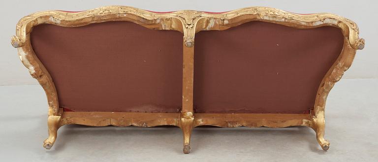 SOFFA, nyrokoko, 1800-talets andra hälft.
