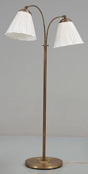 GOLVLAMPA, mässing, Sverige, 1940-tal.