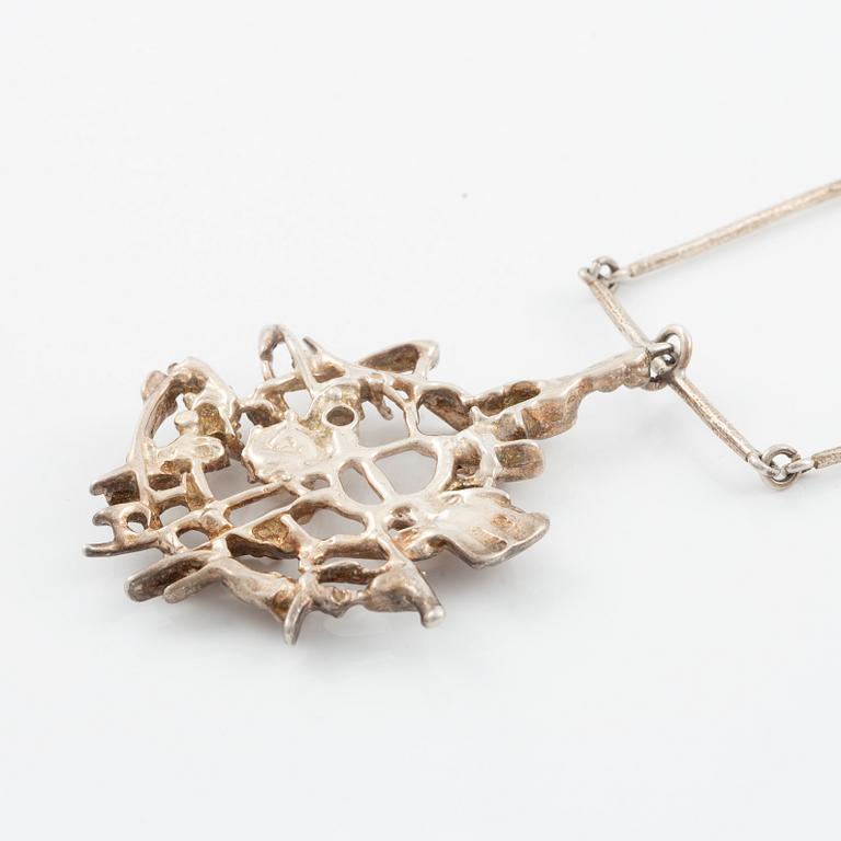 Juhls, necklace, sterling silver.