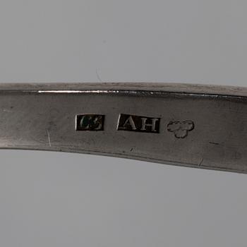 FÖRLÄGGARE / SOPPSLEV, silver, Abraham Holmgren, Strömstad 1857. vikt ca 205 g.