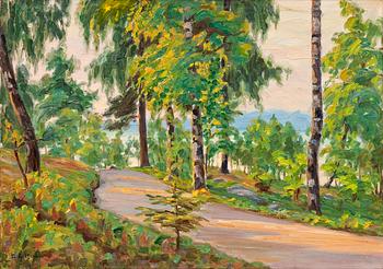 121. Elin Alfhild Nordlund, COUNTRY ROAD IN SUMMER.