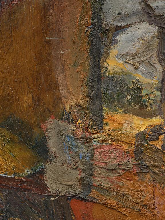 Evert Lundquist, Still life with sculpture.