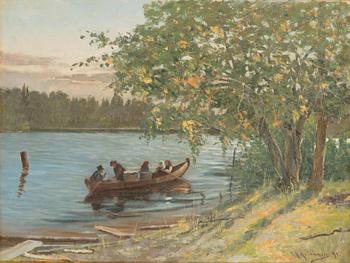 Sigfrid August Keinänen, oil on canvas, signed and dated -91.