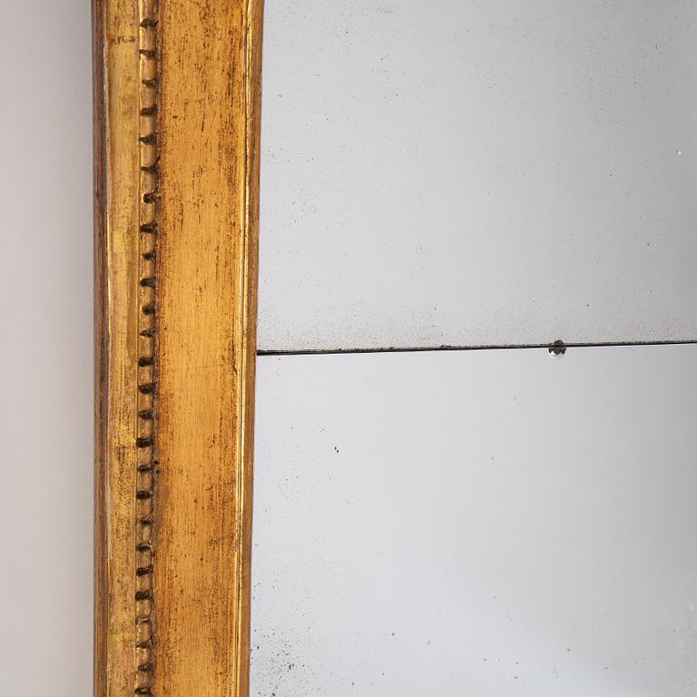 A gilt mirror, Stockholm, second half of the 18th Century.