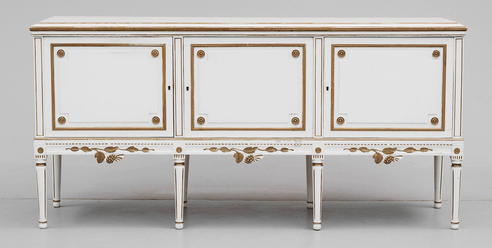 SALONGS-/MATSALSGRUPP, 10 delar, gustaviansk stil av Lindometyp, tidigt 1900-tal.