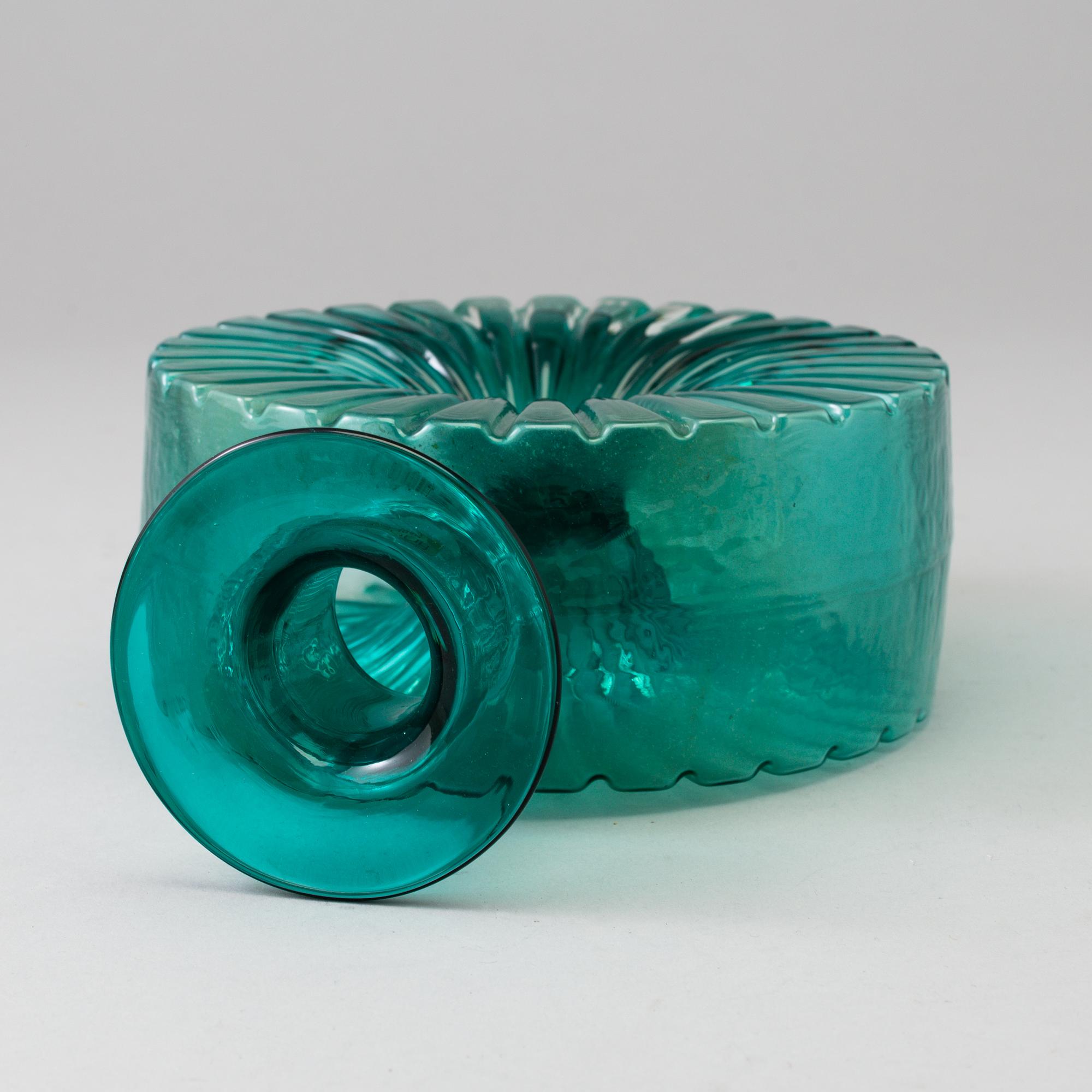 HELENA TYNELL, flaska, glas, "Solflaskan", Riihimäen Lasi, Finland.