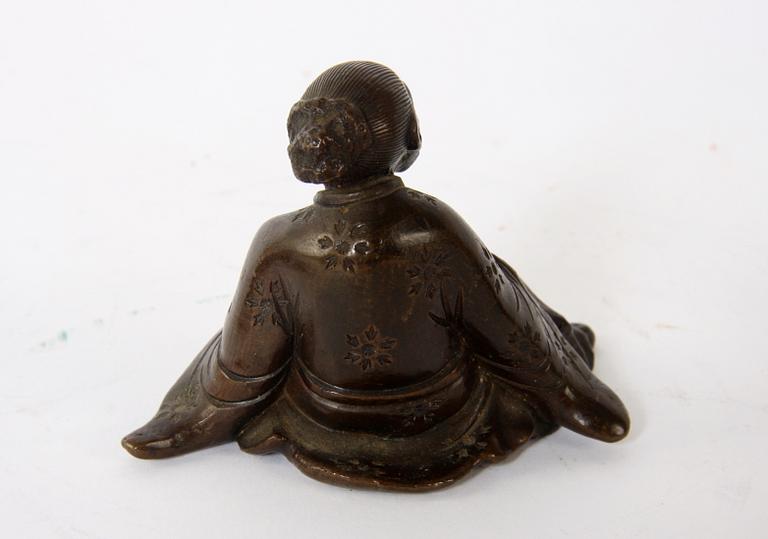 FIGURINER, 4 st, brons, trol Japan.