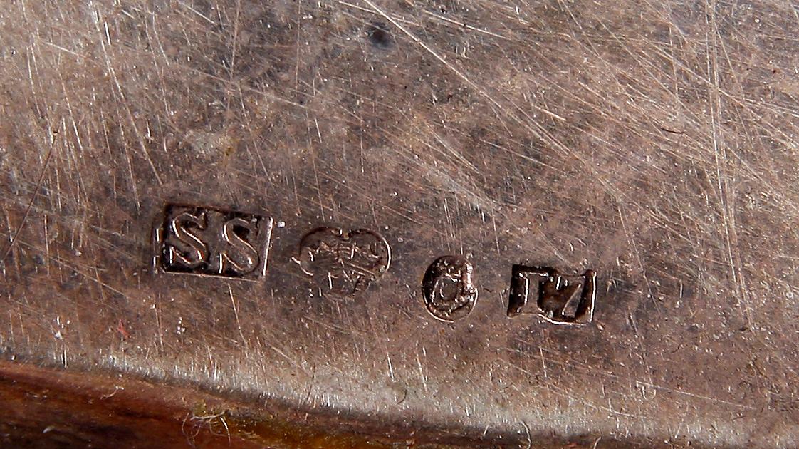 GLASUNDERLÄGG, 12 st, samt SKÅL, silver. Bl.a GAB.