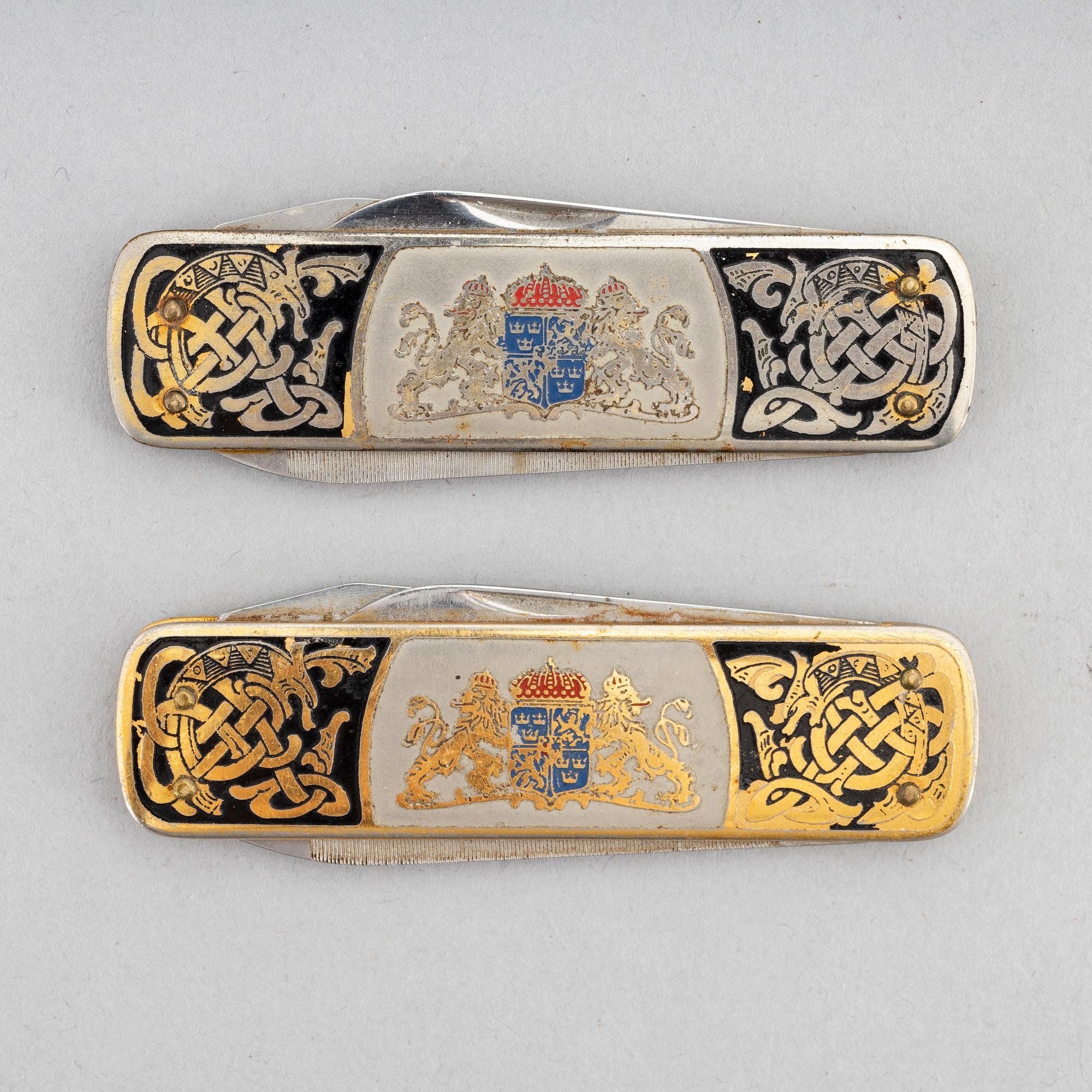 A collection of items from The Swedish America Line.