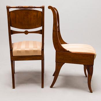 A PAIR OF CHAIRS, late empire, Russia, first half of 19th Century.