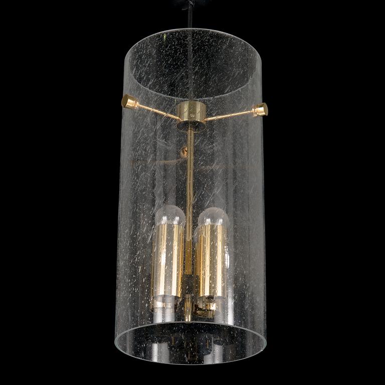 A late 20th century German '4885' pendant light for Glashütte Limburg.