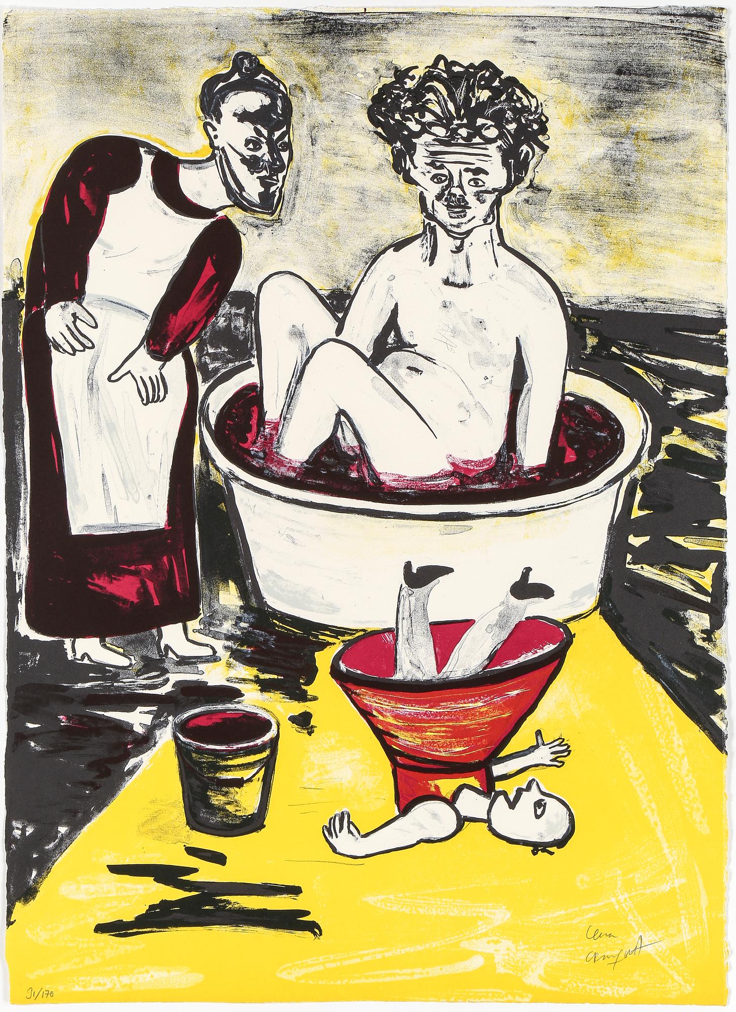 LENA CRONQVIST, färglitografi, signerad o numrerad 91/170.