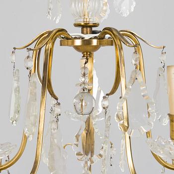 Paavo Tynell, a mid-20th century '1465/5' chandelier for Taito.