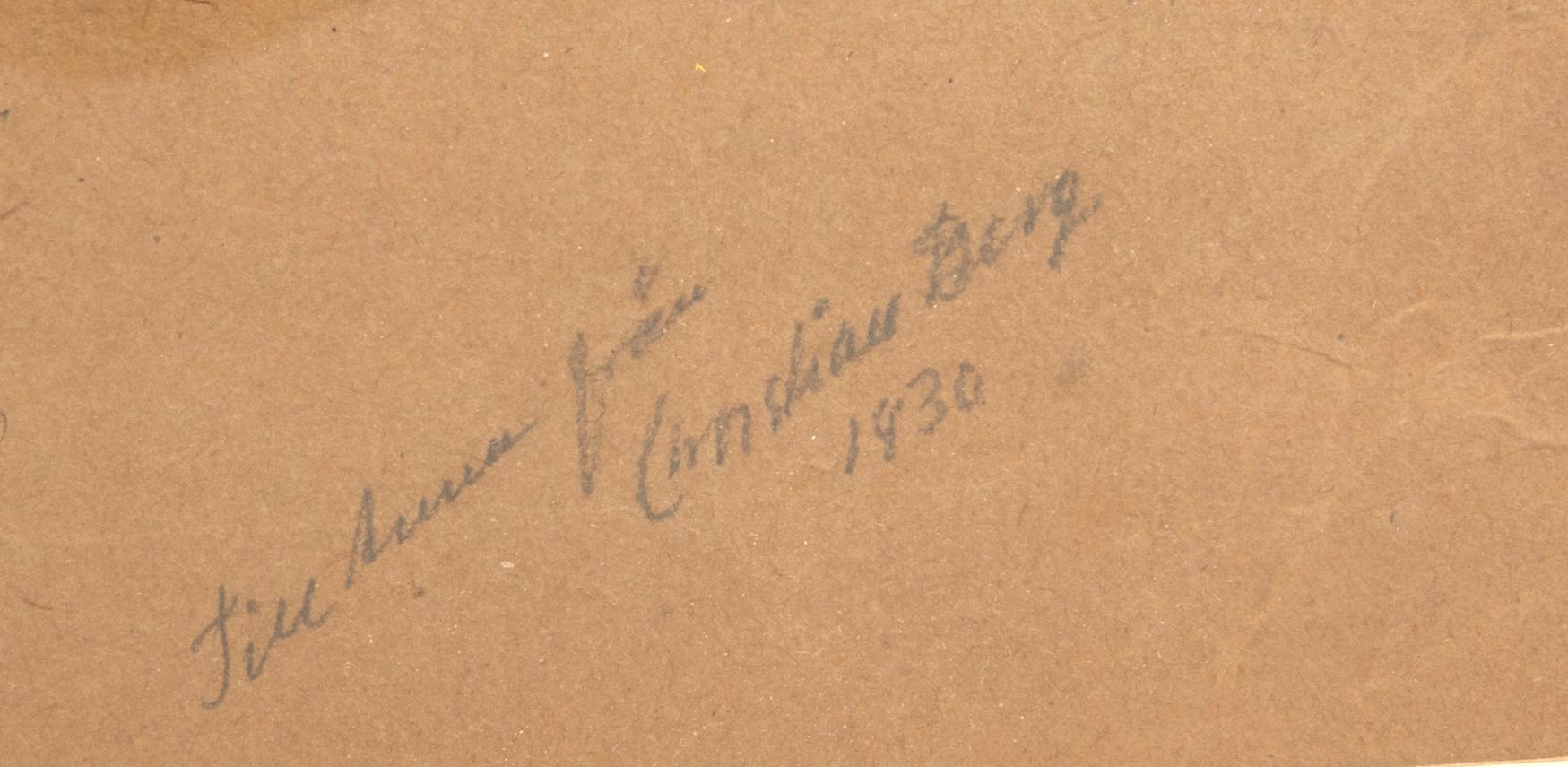 Christian Berg, Modellstudie.