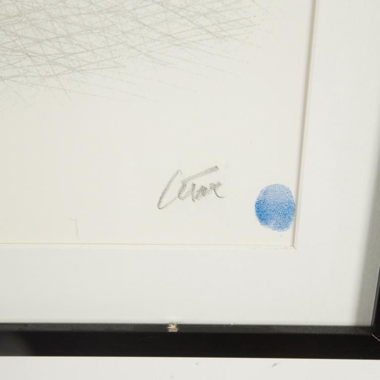 CÉSAR BALDACCINI, coloured serigraph, signed and numbered 89/200.