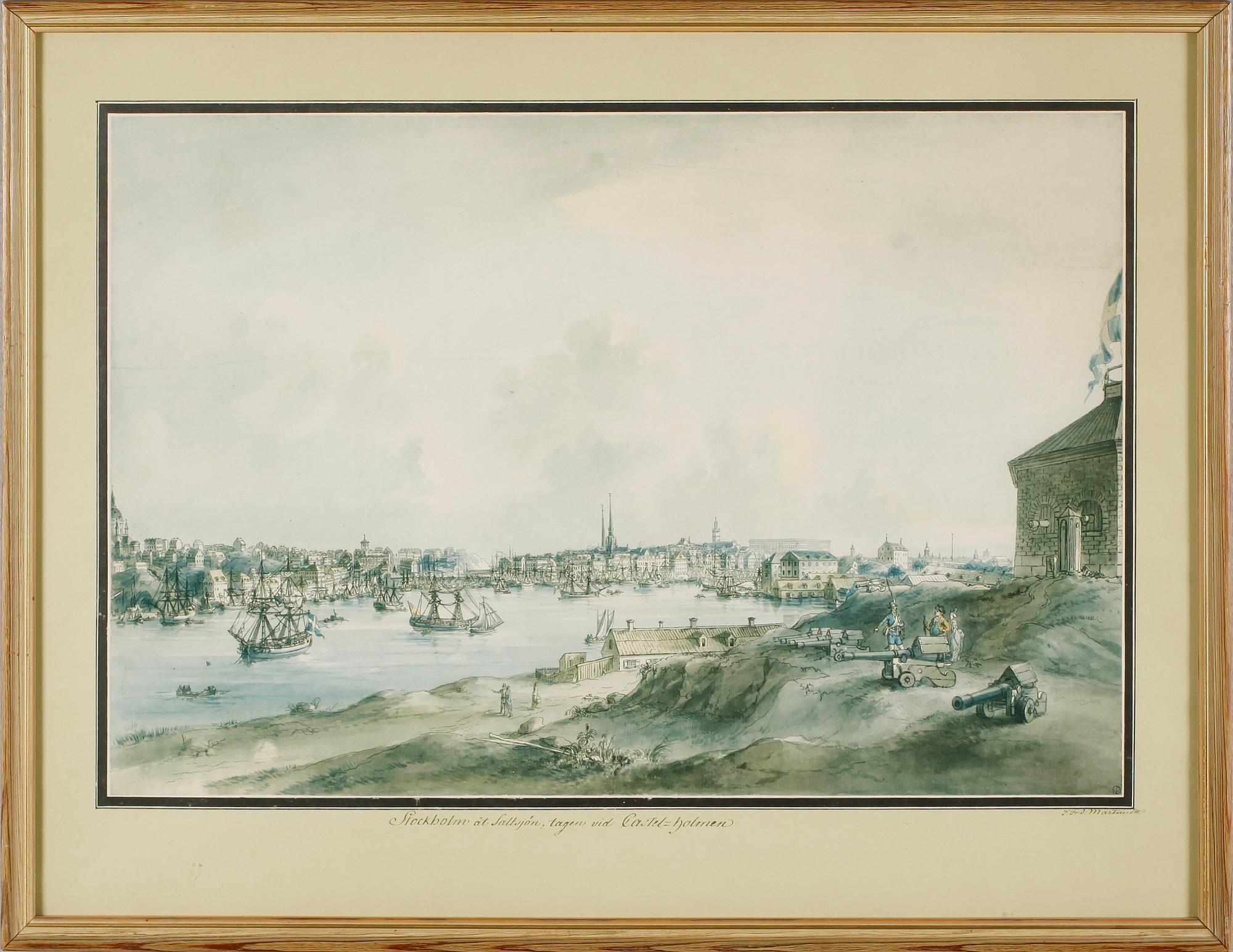 LITOGRAFISKA TRYCK, 4 st, efter J.F Martin, 1900-tal.