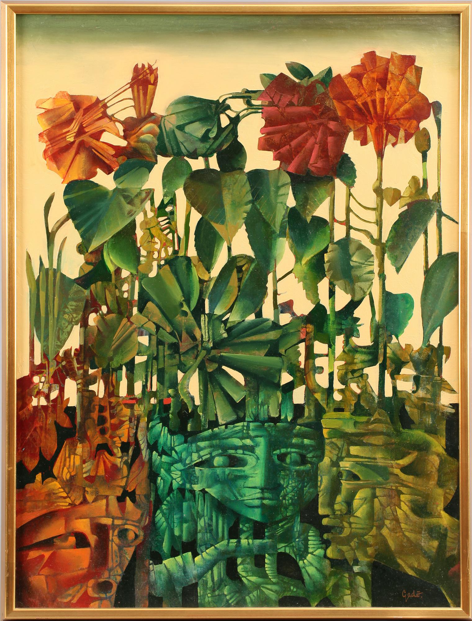 BERTIL GADÖ, olja på duk, sign.