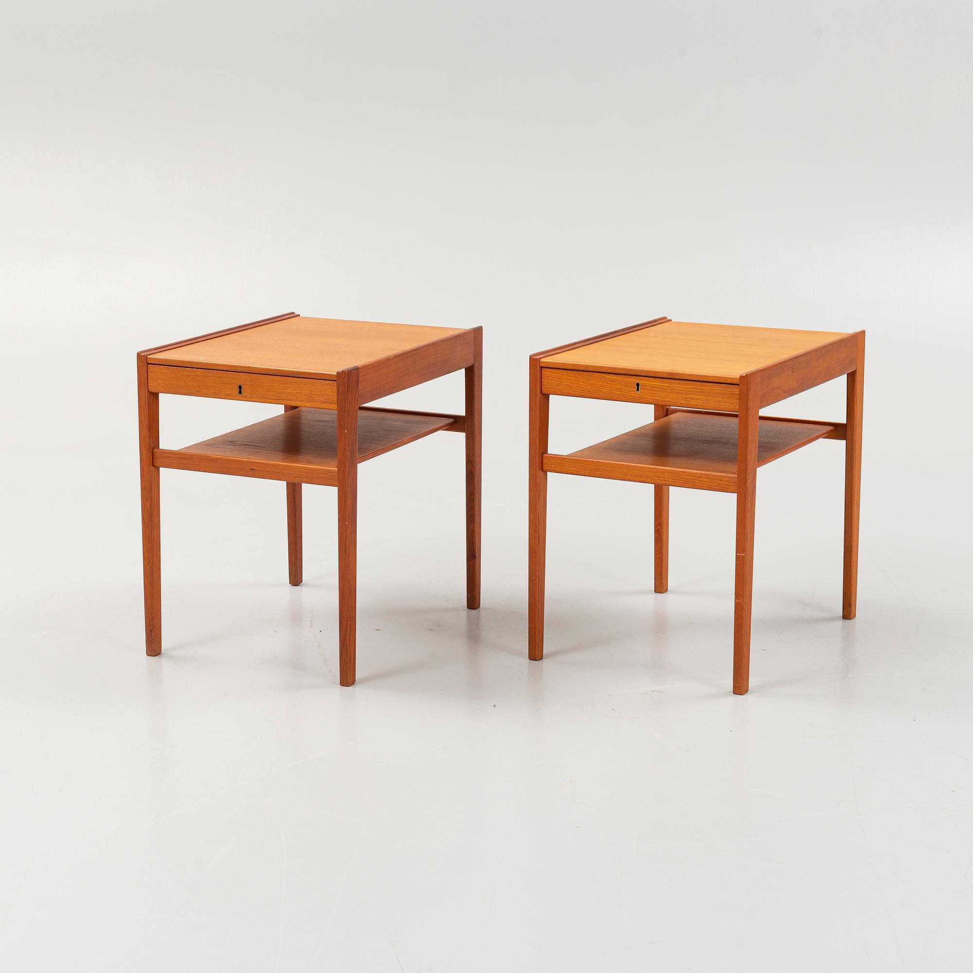 Sven Engström & Gunnar Myrstrand, sängbord, ett par, "Dixi", Tingströms.