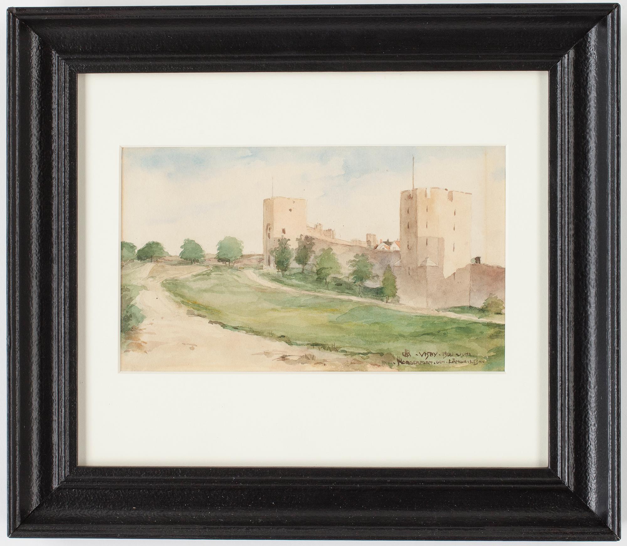 GUSTAF RYDBERG, tillskriven, akvarell, signerad.